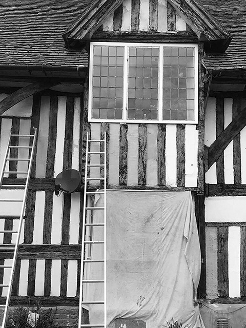 Renovated exterior of Claxfield Farmhouse, Teynham